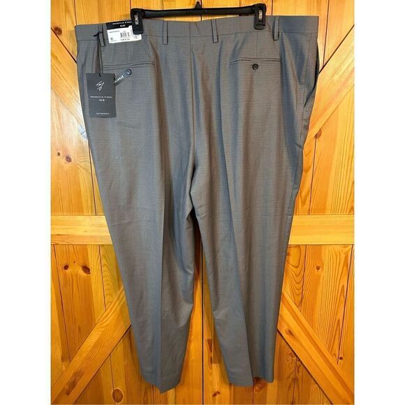 Shaquille O’Neal gray textured pants 52 x 32 big and tall stretch nwt (4847) - Picture 4 of 7